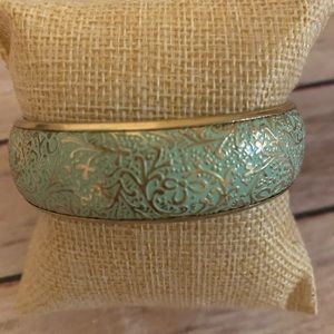 Mint Green Filigree Bracelet